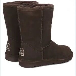 BearPaw Dark Brown Shearling Boots